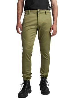 Pantalón G-Star Skinny Chino Verde para Hombre