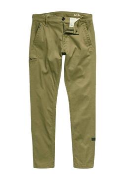 Pantalón G-Star Skinny Chino Verde para Hombre