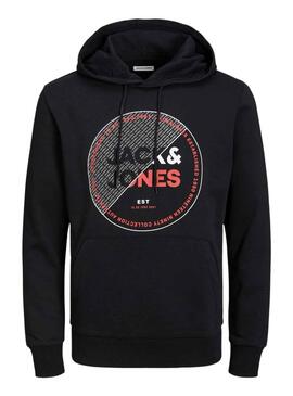 Sudadera Jack And Jones Alf Negro para Hombre