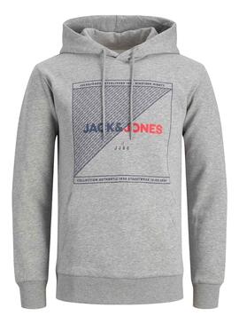 Sudadera Jack and Jones Alf Sweat Gris Para Hombre