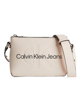 Bolso Calvin Klein Sculpted Camera Beige Mujer