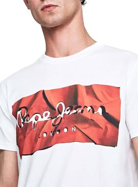 Camiseta Pepe Jeans Raury Rojo Hombre