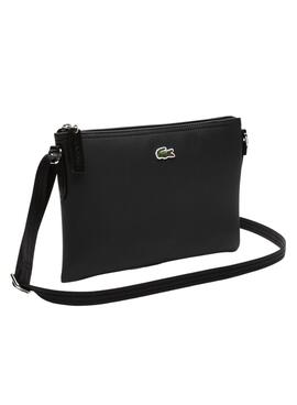 Bolso Lacoste Flat Crossover Bag Negro Mujer