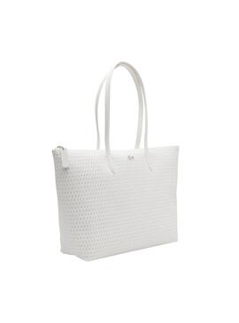 Bolso Lacoste Shopping Bag Blanco Mujer