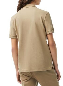 Polo Lacoste Básico Slim Fit Beige para Hombre