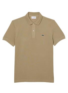 Polo Lacoste Básico Slim Fit Beige para Hombre