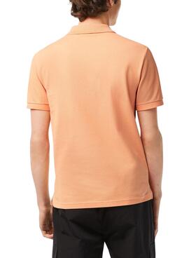 Polo Lacoste Básico Slim Fit Naranja para Hombre