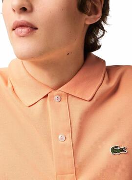 Polo Lacoste Básico Slim Fit Naranja para Hombre