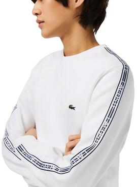 Sudadera Lacoste Streetwear Blanco para Hombre