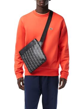 Bolso Lacoste Crossover Negro para Hombre