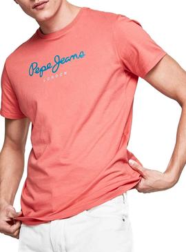 Camiseta Pepe Jeans Eggo Naranja Hombre