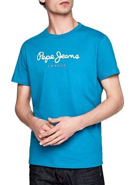 Camiseta Pepe Jeans Eggo Azul Hombre