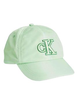 Gorra Calvin Klein Monogram Shiny Verde 