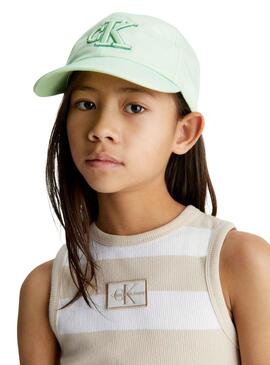 Gorra Calvin Klein Monogram Shiny Verde 