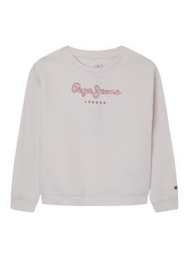 Sudadera Pepe Jeans Rose Beige para Niña