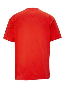Camiseta Tommy Jeans Sleeve Rojo Hombre