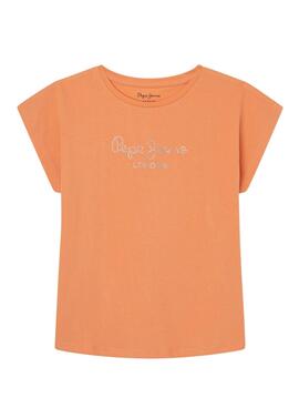 Camiseta Pepe Jeans Nuria Naranja para Niña