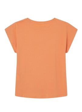 Camiseta Pepe Jeans Nuria Naranja para Niña