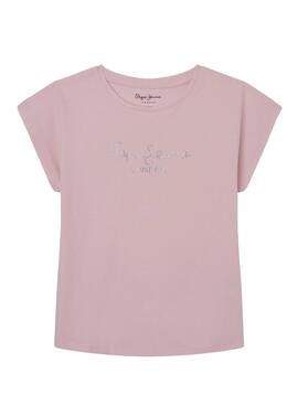 Camiseta Pepe Jeans Nuria Rosa para Niña