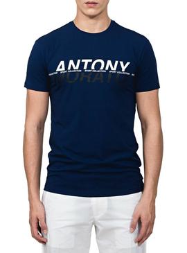 Camiseta Antony Morato Monografico Azul Hombre