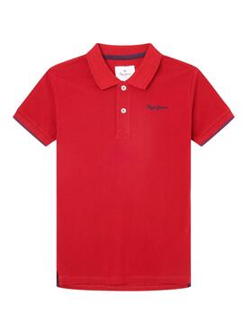 Polo Pepe Jeans Thor Rojo para Niño