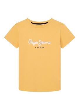 Camiseta Pepe Jeans New Art Amarillo para Niño