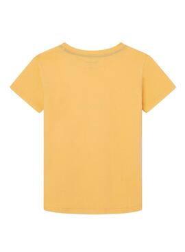 Camiseta Pepe Jeans New Art Amarillo para Niño
