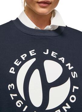 Sudadera Pepe Jeans Wyllile Marino para Mujer