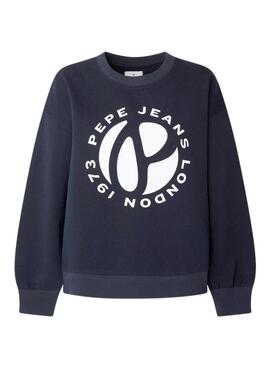 Sudadera Pepe Jeans Wyllile Marino para Mujer