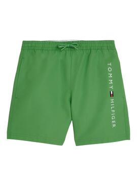 Bañador Tommy Hilfiger Original Logo Verde Niño