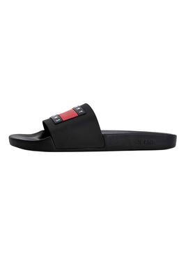 Chanclas Tommy Jeans Patch Negro para Hombre