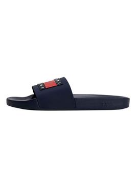 Chanclas Tommy Jeans Patch Marino para Hombre