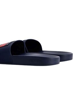 Chanclas Tommy Jeans Patch Marino para Hombre