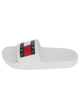 Chanclas Tommy Jeans Patch Blanco para Hombre 