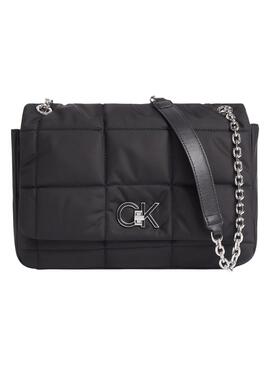 Bolso Calvin Klein Re-Lock Negro para Mujer