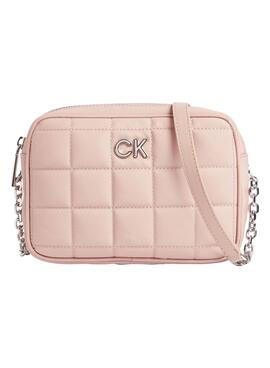 Bolso Calvin Klein Jeans Quilt Rosa para Mujer