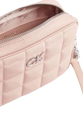 Bolso Calvin Klein Jeans Quilt Rosa para Mujer