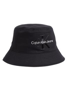 Sombrero Calvin Klein Monogram Bucket Negro