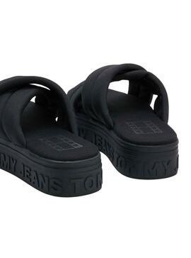 Sandalias Tommy Jeans Ribbon Negro para Mujer