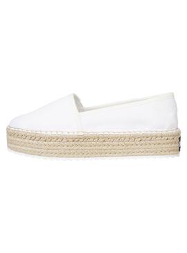 Alpargatas Tommy Jeans Flatform Blanco para Mujer