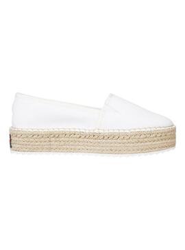 Alpargatas Tommy Jeans Flatform Blanco para Mujer