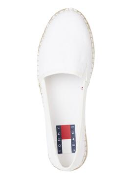 Alpargatas Tommy Jeans Flatform Blanco para Mujer