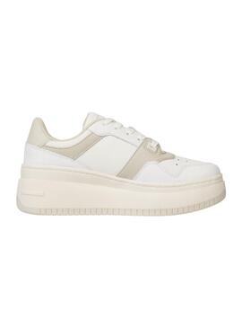 Zapatillas Tommy Jeans Retro Beige para Mujer