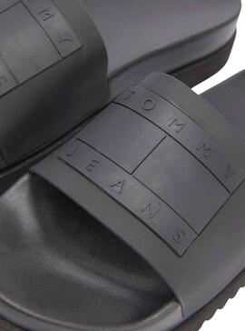 Chanclas Tommy Jeans Elev Negro para Mujer