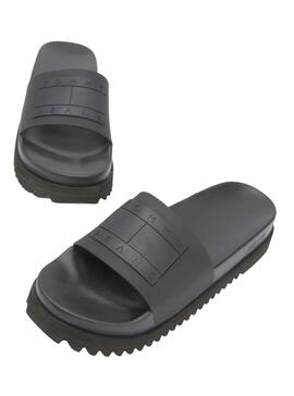 Chanclas Tommy Jeans Elev Negro para Mujer