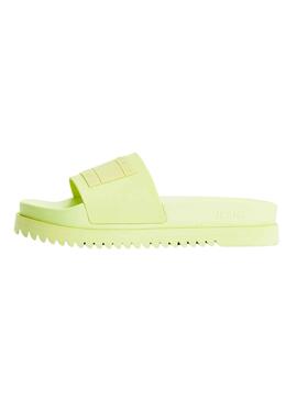 Chanclas Tommy Jeans Elev Verde para Mujer