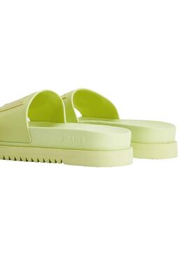 Chanclas Tommy Jeans Elev Verde para Mujer