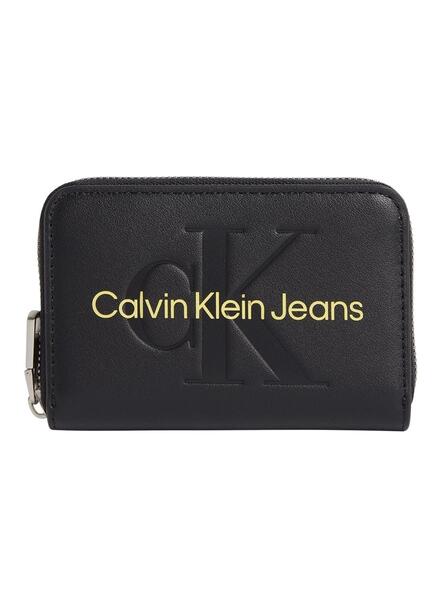 Cartera Calvin Sculpted Med Negro para Mujer