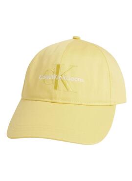 Gorra Calvin Klein Monogram Amarillo para Mujer