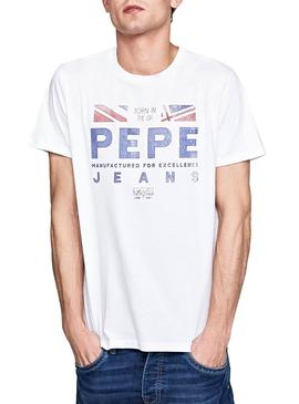 Camiseta Pepe Jeans Isaac Blanco Hombre